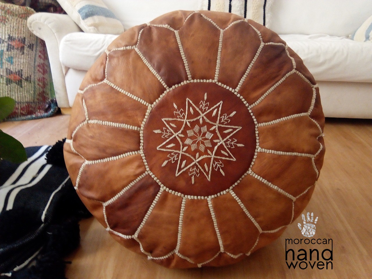Handmade pouf top