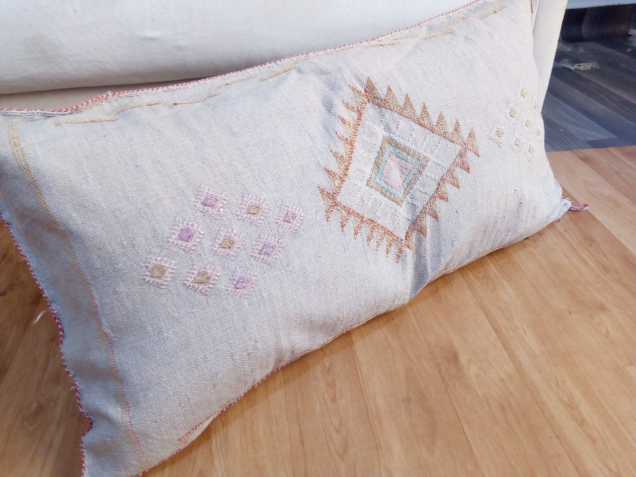 Embroidered store cactus pillow
