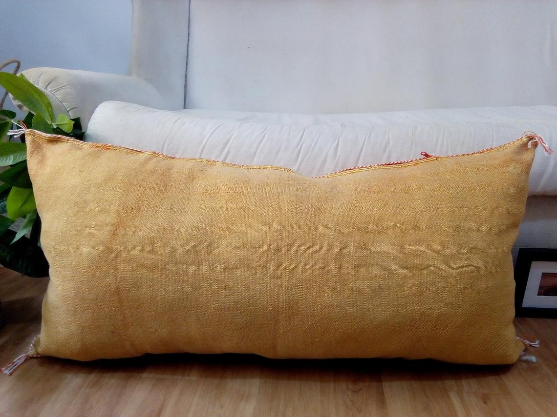 Light top orange pillow