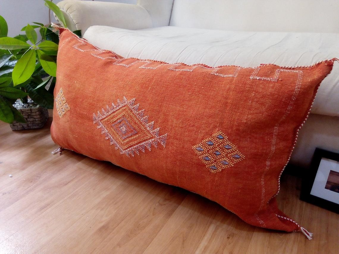Moroccan lumbar pillow on sale