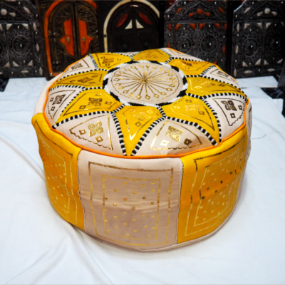 Pouf ottoman online yellow