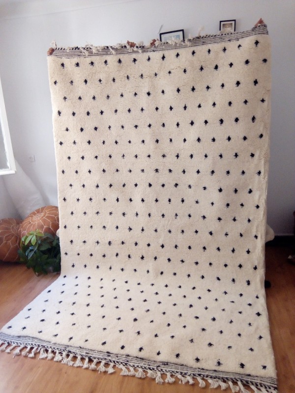 large beni ourain rug - dots carpet