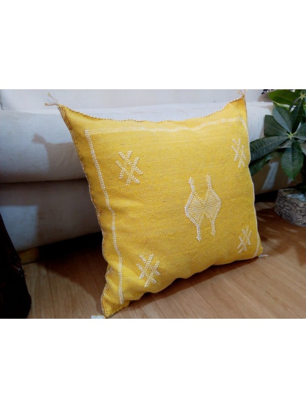 Cactus cushion Moroccan sabra pillow CACTUS Silk pillow 50x48 CM - Boho CUSHION Moroccan Style unstuffed