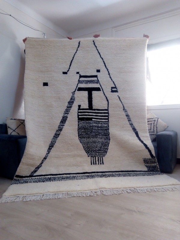 Moroccan Berber Design - Moroccan Rug - Handmade Wool 