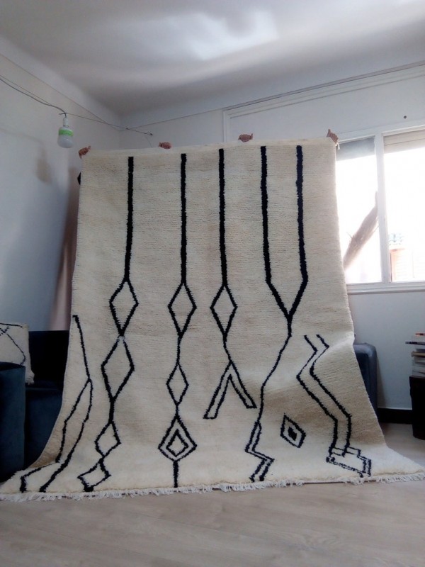 Moroccan Berber Design - Moroccan Rug - Handmade Wool 