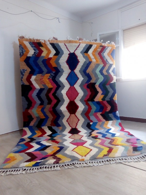 Berber rug - colored rug - handmade Moroccan Berber Carpet