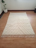 Berber Style Beni Ourain  -  Faded Pattern - Handwoven Wool - 254 X 156cm