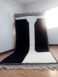 Moroccan Handmade Rug - Scandinavian Color - Hand woven Rug - Shag Pile - Wool - 350 X 167cm