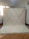 Berber carpet - Beni Ourain Tribal Style- Shag Pile - Wool - 307 X 244cm