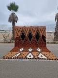 Moroccan Rug -  Inspired to brown - handmade carpet -  390 X 278cm