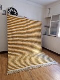  Moroccan Hand Woven Rug - berber Woven Style - Lines Design Carpet  - Wool - 302 X 203cm