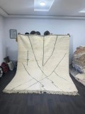 Moroccan Hand woven Beni Ourain woven - Diamonds Design - Wool Rug - 305 X 240cm