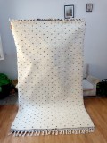 Moroccan hand woven dots - Beni Ourain Style - Dots Rug -  Wool - 260 X 150cm