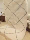 Moroccan Beni Ourain Style - Handmade carpet  - Tribal Rug - Shaggy - Full Wool - 260 X 165cm