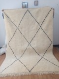 Moroccan Handmade Beni Ourain Tribal Rug - Shag Pile -  Wool - 300 X 200 cm