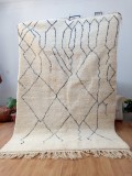 Hand-Woven  Beni Ourain Area Rug Style - Carpets - Tribal Carpet - Full Wool - 250 X 165cm