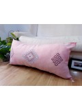 LUMBAR Sabra silk large Moroccan sabra CACTUS cushion - pink pillow  - unstuffed 