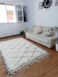 Moroccan Rug - Moroccan Berber carpet - Full Wool - Beni Ourain Style - 262 X 161cm