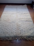 Beni Ourain Style - Hand Woven Wool Rug - Black  Dots Carpet - Rug  - 250X166cm