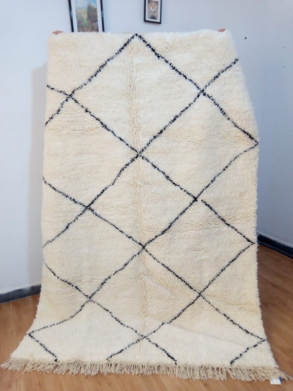 Moroccan beni ourain Rug Style- berber rugs - Full Wool - 240 X 170cm
