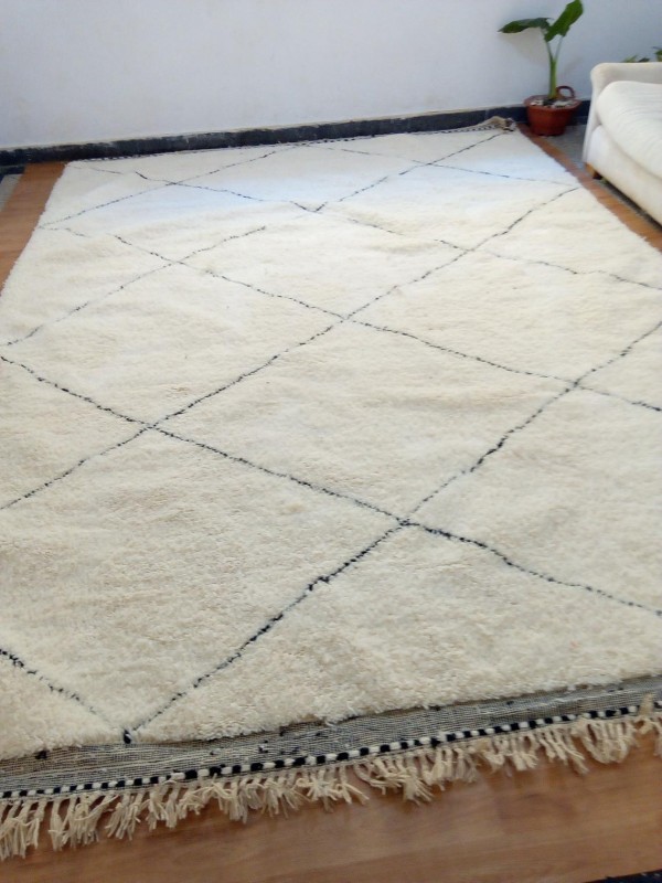 Beni Ourain Style - Rug From Morocco - tribal Rug - Full Wool - 370 X 270cm