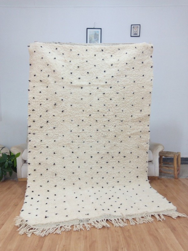 Berber Rug ٍStyle - Shaggy - Dots pattern - Authentic rugs - Wool - 250 X 152cm