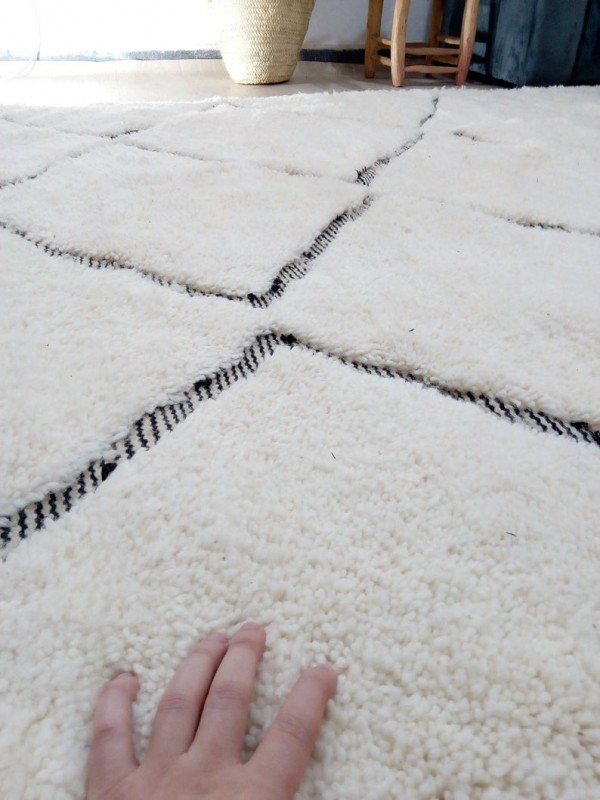 Moroccan carpet - Beni Ourain Style - Tribal Rug  - Full Wool - 336 X 196cm