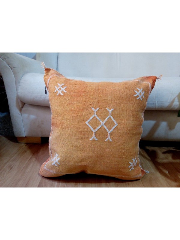 Cactus Sabra silk  Moroccan sabra CACTUS Silk pillow - Cactus silk cushion unstuffed  - 48 X 49 CM