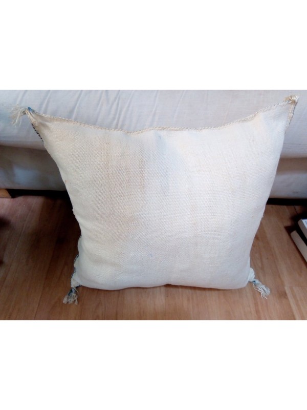 Cactus Sabra silk  Moroccan sabra CACTUS Silk pillow - White Cactus silk cushion unstuffed 49x46 CM