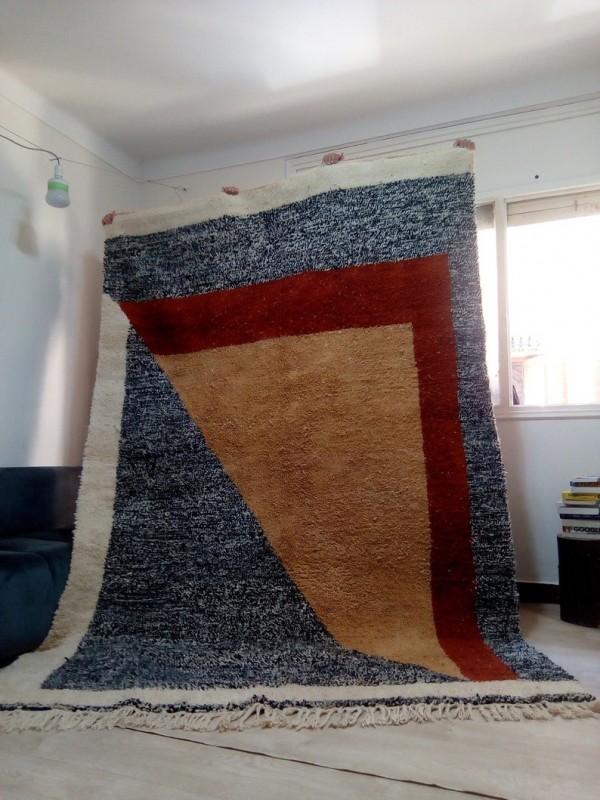 Berber rug - colored rug - handmade Moroccan Berber Carpet - 300x204 CM