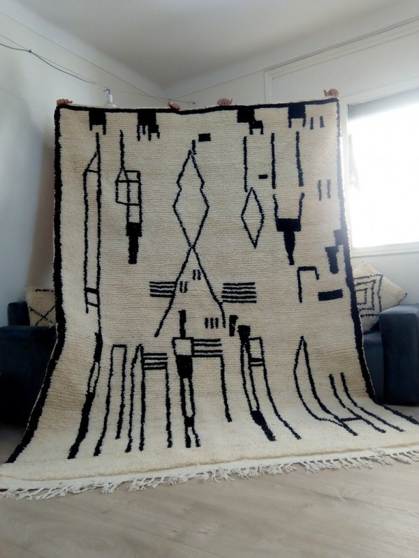 Moroccan Berber Design - Moroccan Rug  - Handmade Wool - 295 X 210cm