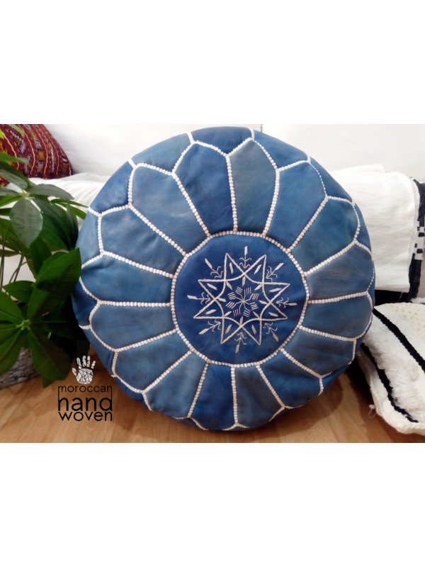 Moroccan blue POUF