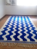 Berber Style - blue touch pattern rug - handmade Moroccan Carpet - 313x200 CM