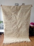 Handwoven Beni Ourain rug  - Diamond Pattern -berber carpets - Shag Pile - full Wool - 240 X 160cm