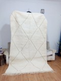 Berber Rug - Style beni ourain  - Uni color - Moroccan rugs - Wool Carpet - 258 X 146cm