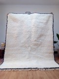 Moroccan carpet - Beni Ourain Style - Tribal Rug  - Full Wool - 240 X 183cm