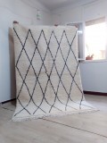 Moroccan Handwoven Beni Ourain Style - Shag Pile - Wool Rug - 250 X 167cm 