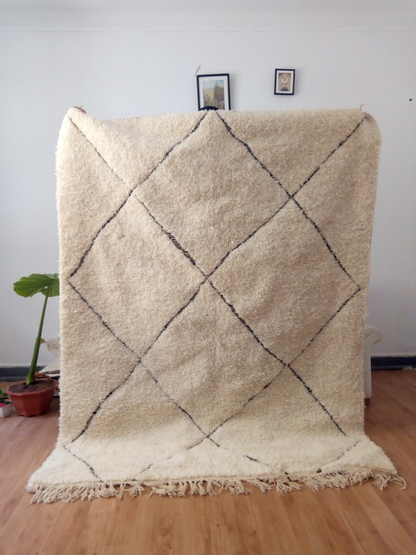 Moroccan carpet - Beni Ourain Tribal Rug  - Wool - 215 X 167cm