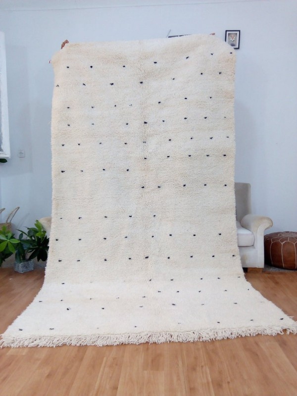 Berber Rug ٍStyle - Shaggy - Dots pattern - Authentic rugs - Wool - 294 X 162cm