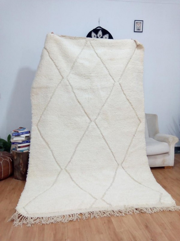 Berber Design - Style beni ourain - moroccan carpet  - Full Wool - 265 X 166cm