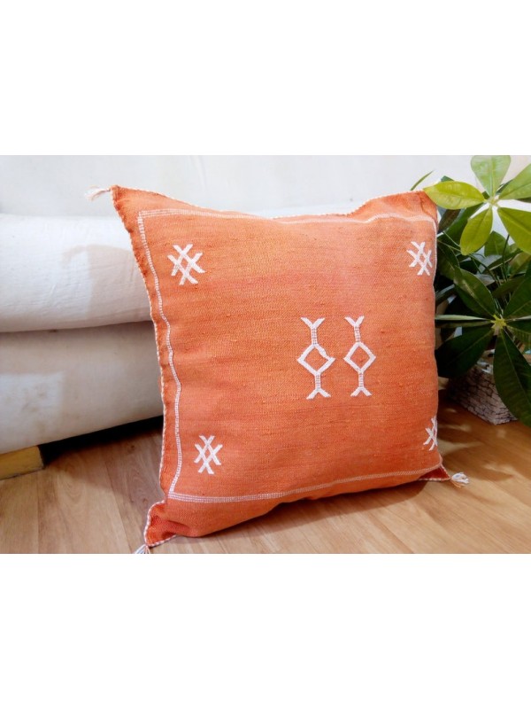 Cactus Sabra silk  Moroccan sabra CACTUS Silk pillow - Cactus silk cushion unstuffed  - 49 X 49 CM