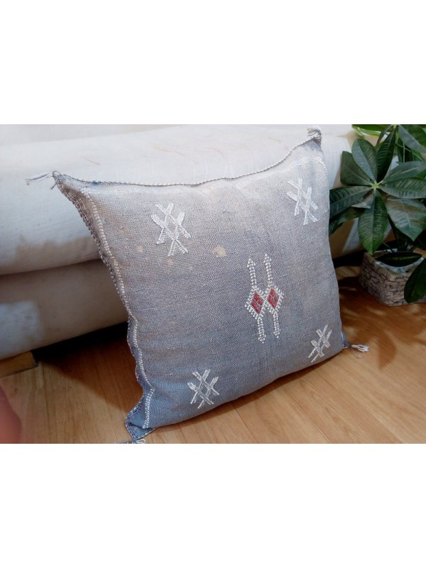Cactus Sabra silk  Moroccan sabra CACTUS Silk pillow - Morocco cushion unstuffed  - 52 X 47 CM