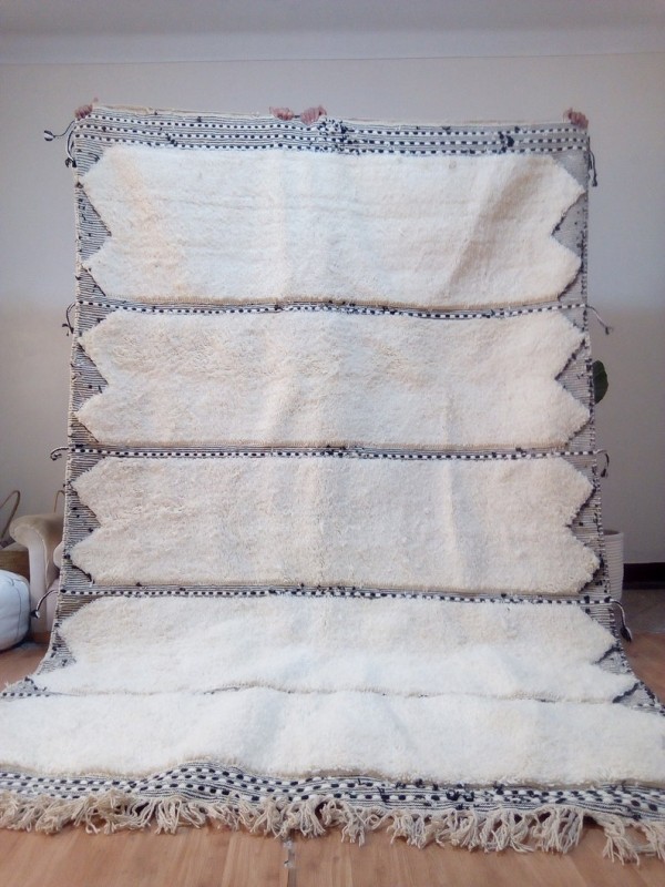 Moroccan style -  berber carpet -  wool - Zanafi Sides Style - 305 X 201cm