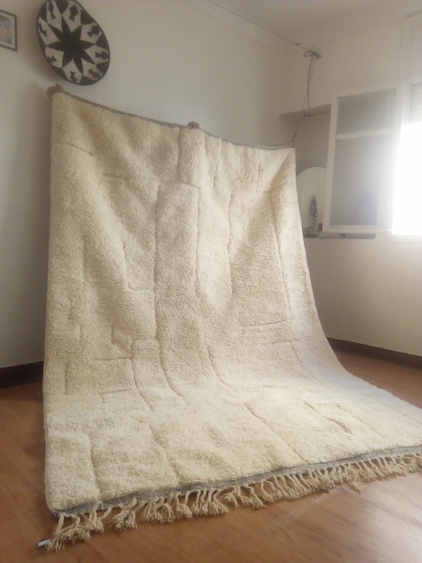 Scandinavian Style - moroccan carpet  - hand woven Rug- 298 X 208cm