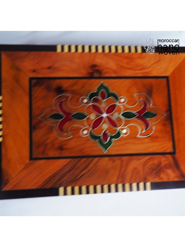 beautiful handmade thuya wood box / Moroccan wood
