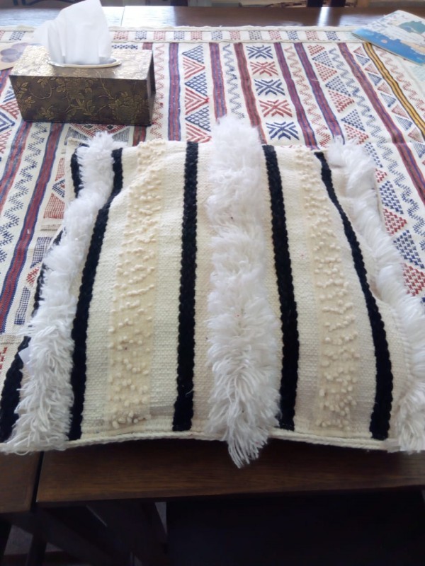 Berber cushions pillow/unstuffed pillow pattern