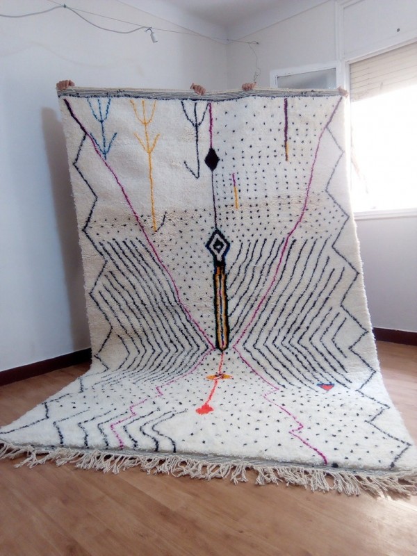 Berber rug - Azilal style - colored rug - handmade Moroccan Carpet - 304x192 CM