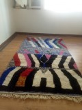 Berber Design - Black touch rug - handmade Moroccan Carpet - 260x153 CM
