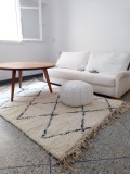 Berber Carpet  - Shag Pile - Full Wool - 260 X 152cm