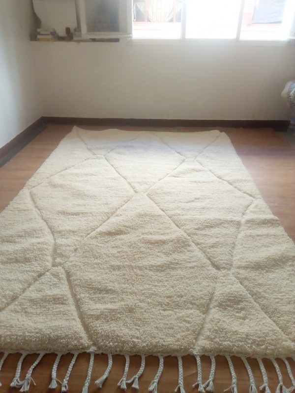 Scandinavian Style - moroccan carpet  - hand woven Rug- 302 X 199cm